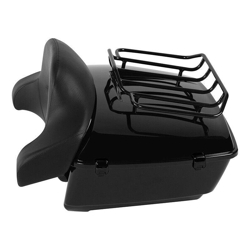 King Pack Trunk Backrest Rack Fit For Harley Tour Pak Electra Street Glide 14-22 - Moto Life Products