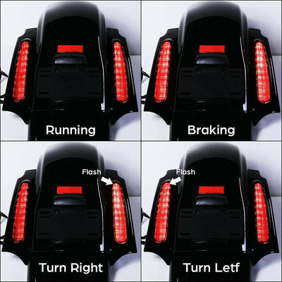 Rear Fender System LED Light Fit For Harley Touring Road King Glide 2009-2013 12 - Moto Life Products