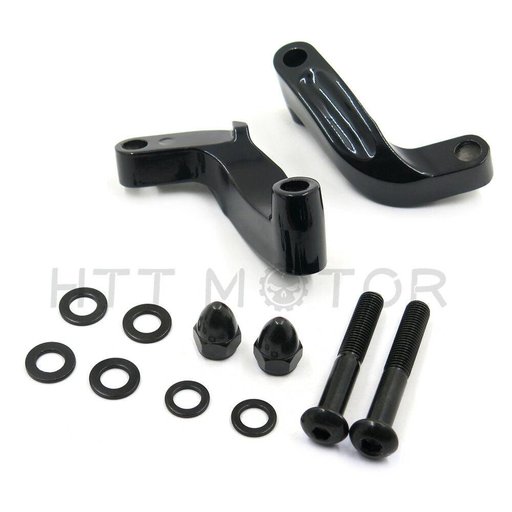 Black Mirror Relocation Extension Adapter FIT Harley Davidson Motorcycle US NEW - Moto Life Products