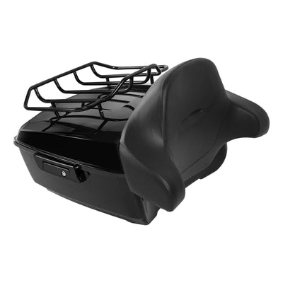 King Pack Trunk Pad Mount Rack Fit For Harley Tour Pak Road Glide 2014-Up Black - Moto Life Products
