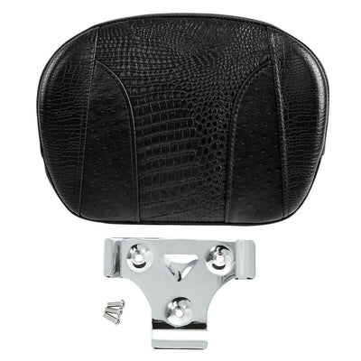 Black Rear Sissy Bar Passenger Pad Fit For Harley Touring Road King Softail Slim - Moto Life Products