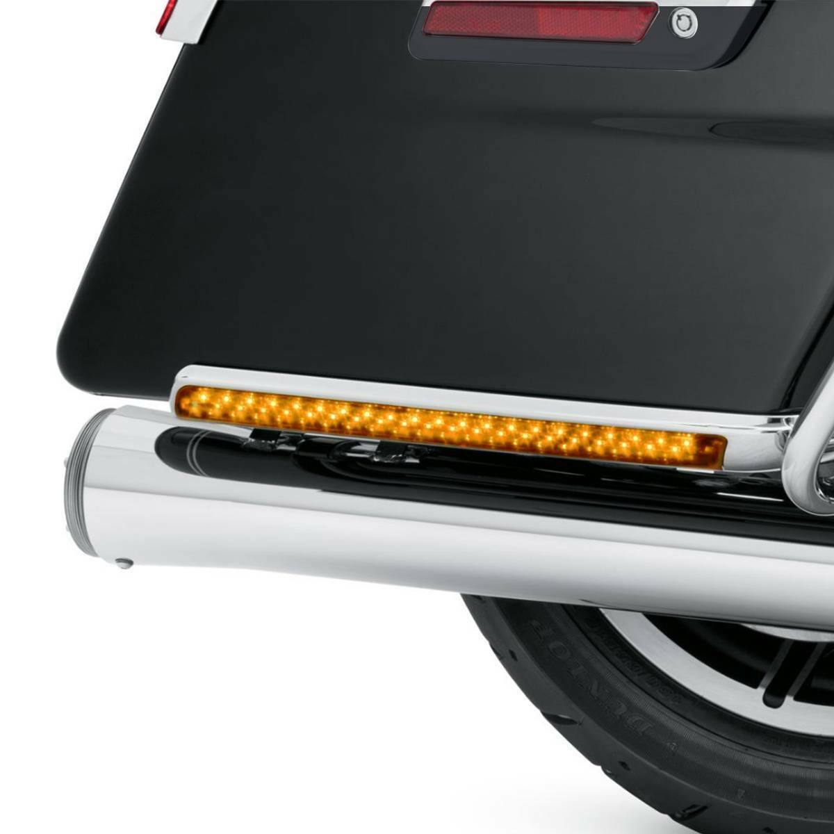 Smoke/Amber/Red Saddlebag Side Marker LED Light Fit For Harley Touring 2014-2022 - Moto Life Products