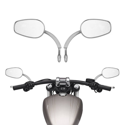 Universal 8mm Rearview Side Mirrors Fit For Harley Touring Electra Street Glide - Moto Life Products