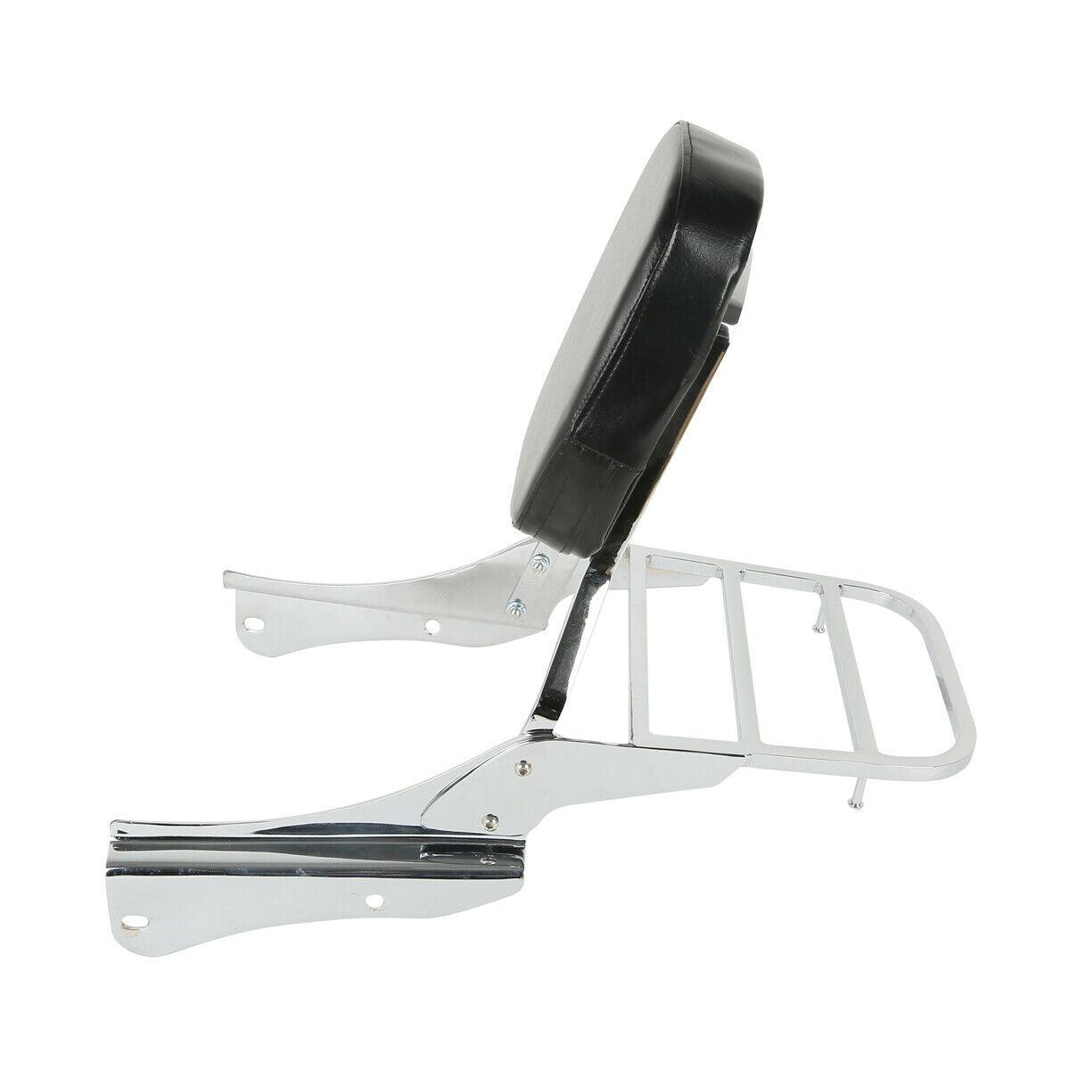 Backrest Sissy Bar Luggage Rack Fit For Honda Shadow Spirit VT 750DC 2001-08 US - Moto Life Products