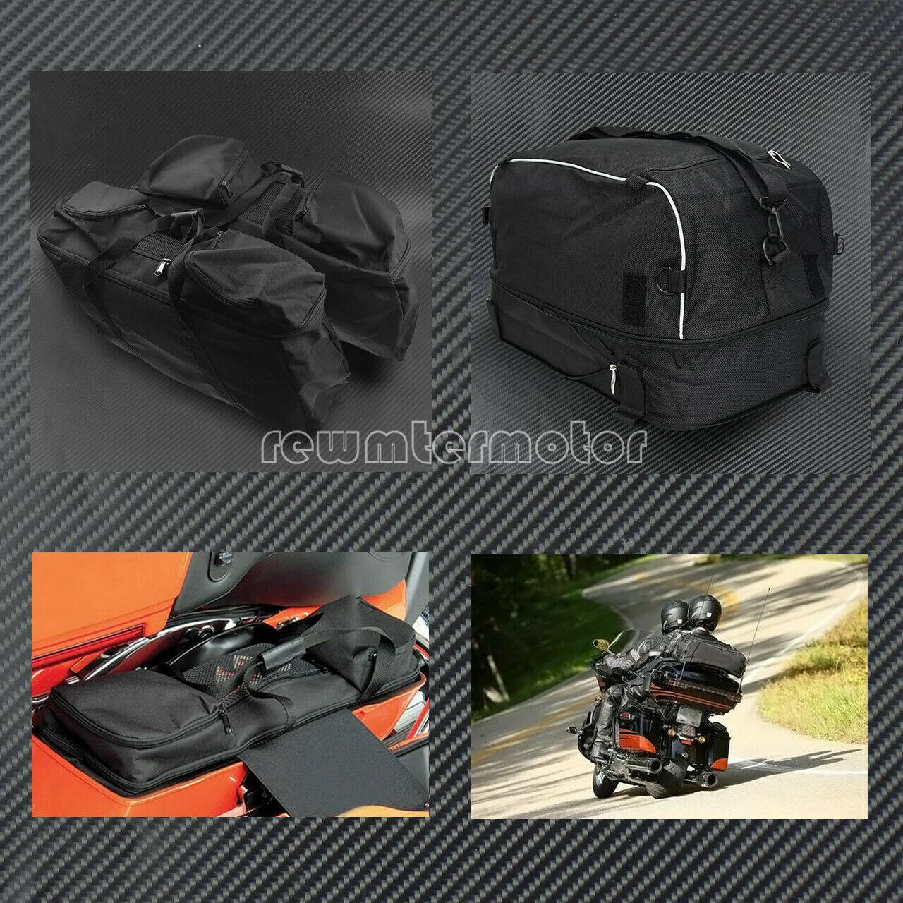 Saddlebag Liners Travel Packs + Collapsible Luggage Bag Fit For Harley Touring - Moto Life Products