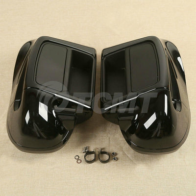 Black Lower Vented Leg Fairing Glove Box For Harley Davidson Touring 2014-2022 - Moto Life Products