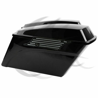 Black Hard Saddlebag Latch Cover Face Fit For Harley Electra Street Glide 93-13 - Moto Life Products