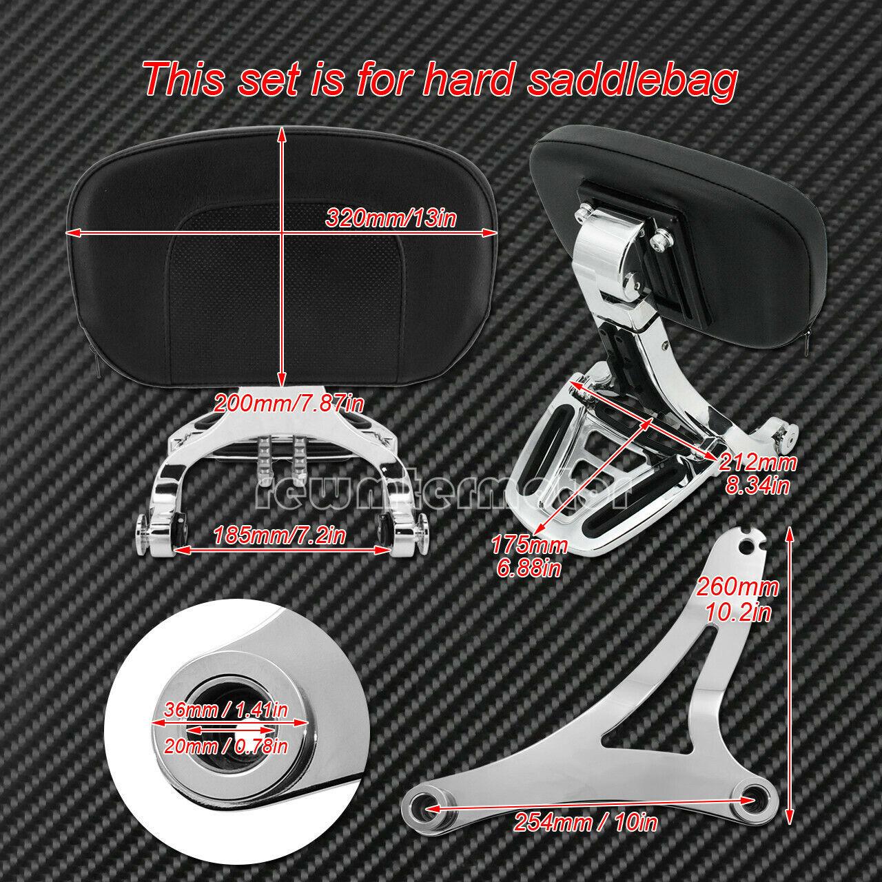 Multi-Purpose Driver & Passenger Backrest Fit For Indian Hard Bag Chieftain 14 - Moto Life Products