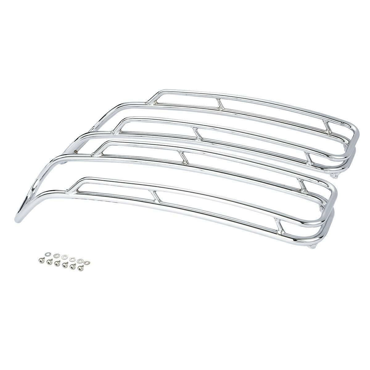 Saddlebags Lid Top Rail Guards Fit For Harley Touring Road King 14-21 Chrome - Moto Life Products