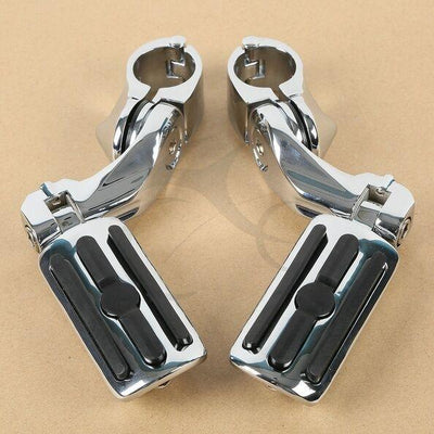 1.25" Adjustable Highway Short Mount Foot Pegs Footpeg Fit For Harley Touring - Moto Life Products