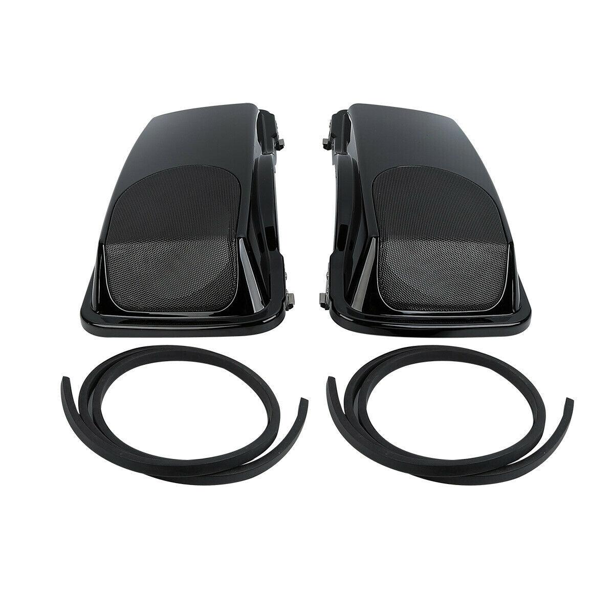 Black Saddlebags Lids & 5x7''Speakers Fit For Harley Touring Road Glide 93-13 11 - Moto Life Products