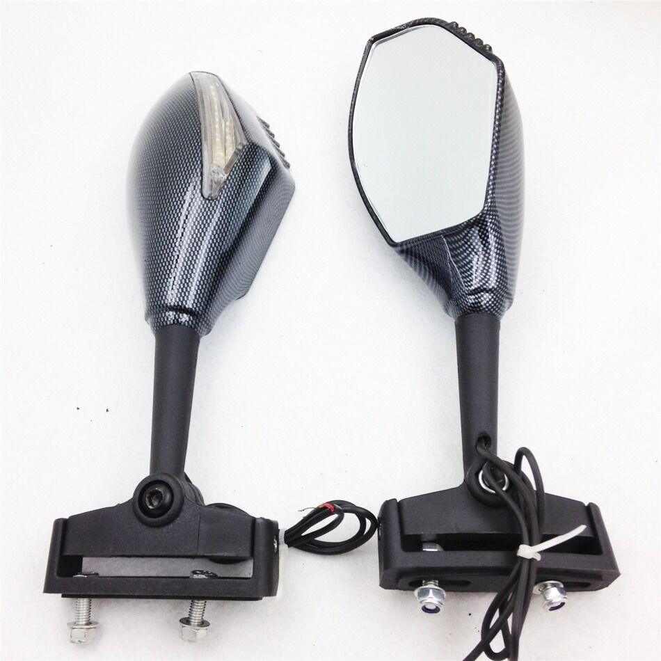 CARBON Turn Signal Mirror for Honda CBR Hurricane F2 F3 Clear - Moto Life Products