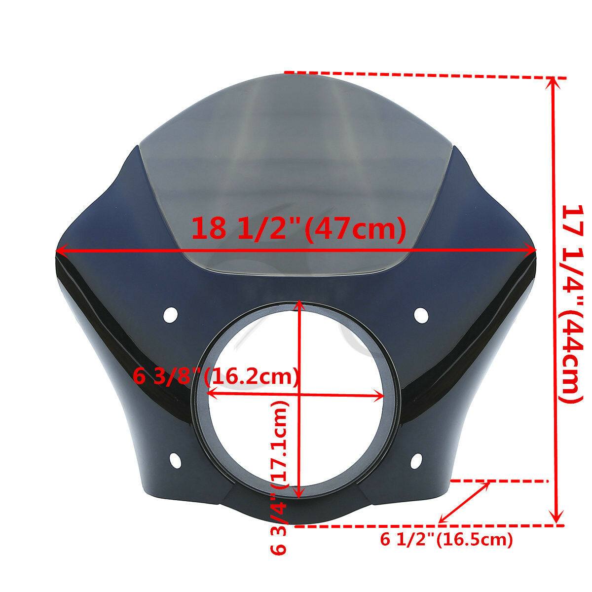Black Gauntlet Headlight Fairing Mask Fit For Harley Sportster XL 883 1986-2014 - Moto Life Products