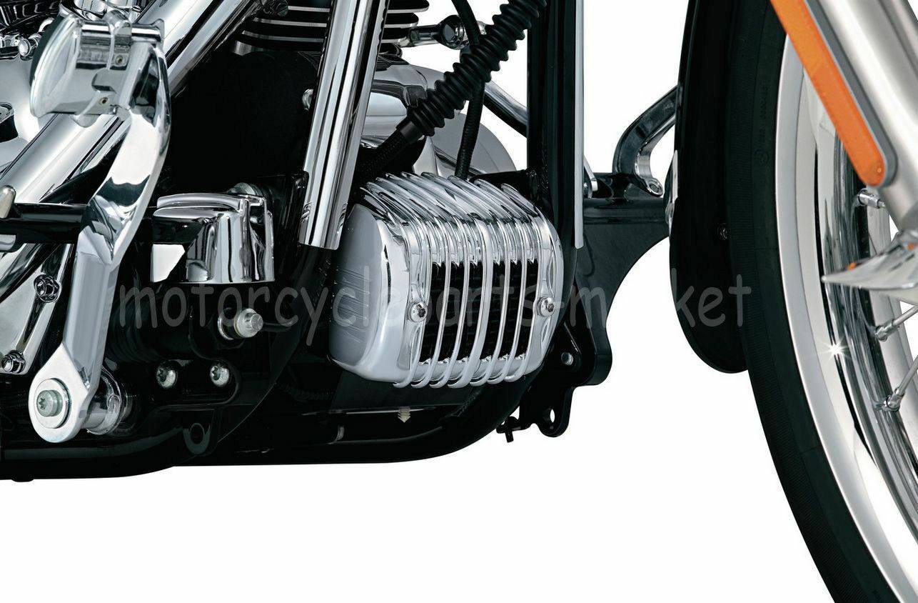 Chrome Voltage Regulator Cover Protector For Harley Softail FXSB FLSTSB FXSTC US - Moto Life Products