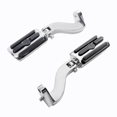 Chrome Footpegs Footrest Bracket Mount Fit For Harley Electra Street Glide 93-22 - Moto Life Products