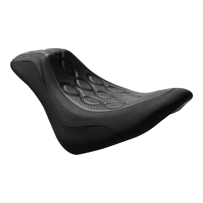 Black Driver Solo Seat Fit For Harley Softail Street Bob Heritage Classic 18-22 - Moto Life Products