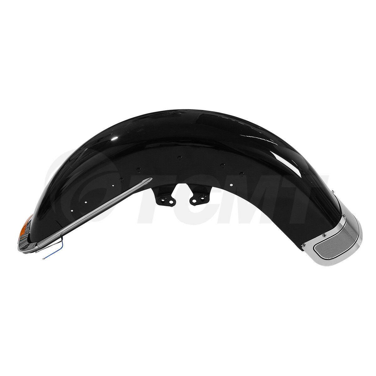 Black Painted Front Fender Assembly Fit For Harley Tri Glide Street Glide 14-22 - Moto Life Products