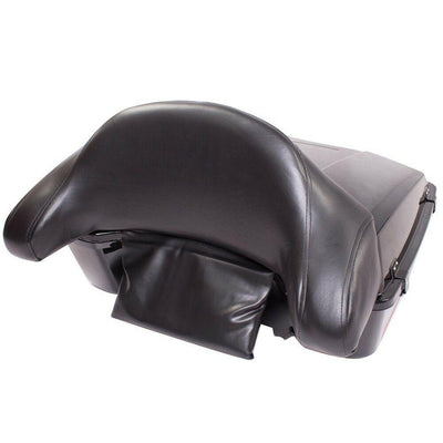 Black Tour Pak Trunk Pack W/ Backrest For Harley 97-13 Touring Electra Glide - Moto Life Products