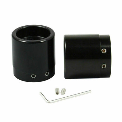 Pair Black Front Axle Nut Cover Cap Fit for Harley Touring Road Glide King 08-up - Moto Life Products