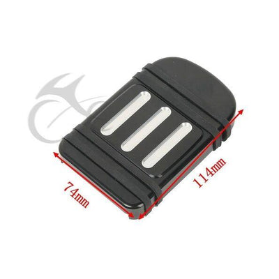 Black Brake Pedal Pad Cover Fit For Harley Touring Electra Street Glide 80-21 - Moto Life Products