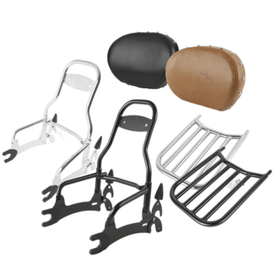Sissy Bar Backrest Pad Luggage Rack For Indian Chief Classic Vintage 2014-2019 - Moto Life Products