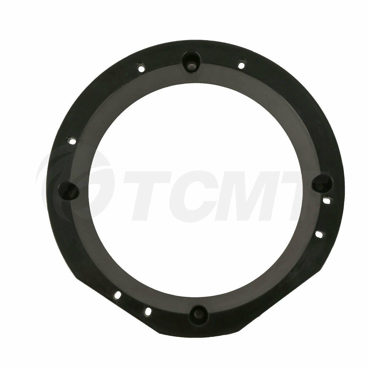 Black Speaker Adapter Rings 5.25 to 6" For Harley Touring 98-13 Batwing Fairing - Moto Life Products
