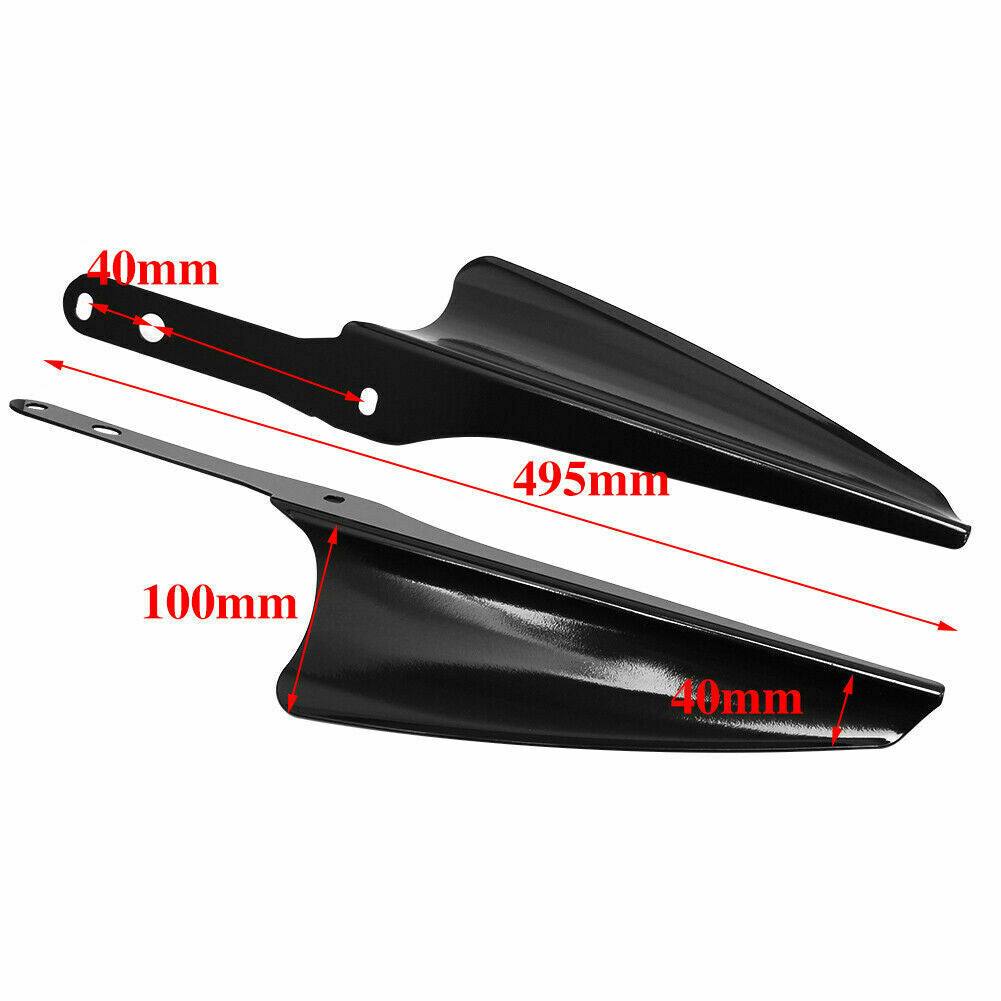 Soft Lowers Chaps Leg Warmer+Front Fork Mount Wind Deflectors For Harley Touring - Moto Life Products