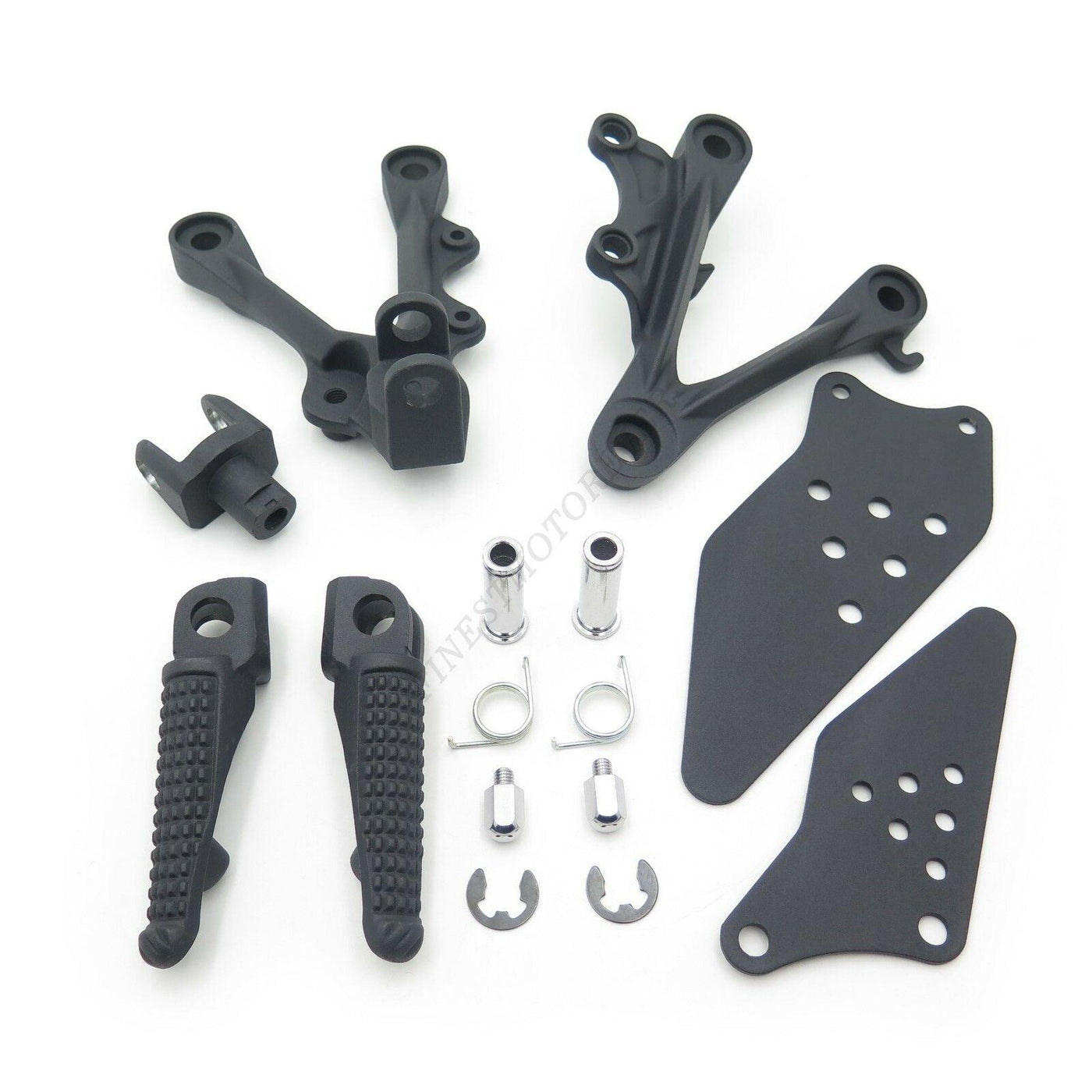 Front Foot Rest Pegs Brackets For Kawasaki Ninja ZX-6R 2009-2011 10 Rider Black - Moto Life Products