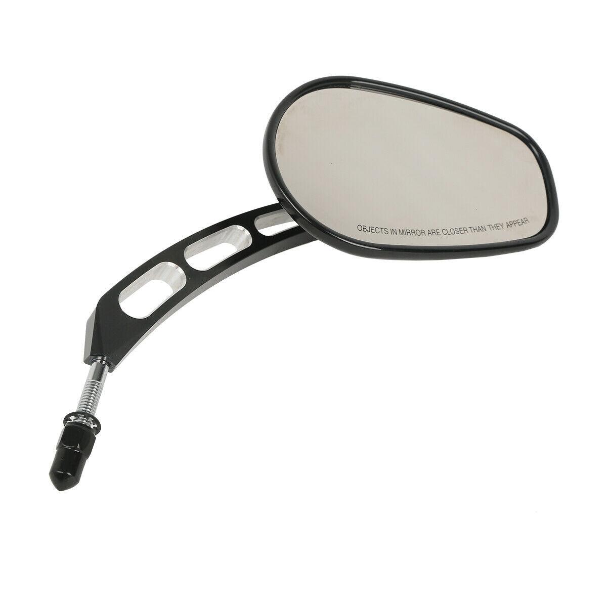 Gloss Black Rear View Mirrors Fit For Harley Touring Street Road Glide Sportster - Moto Life Products