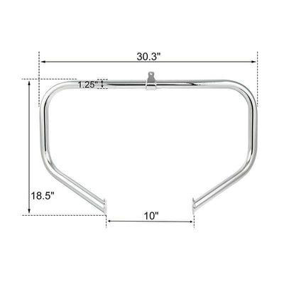 Engine Guard Bar &Long Angled Foot Pegs Fit For Harley Touring Road Glide 09-22 - Moto Life Products