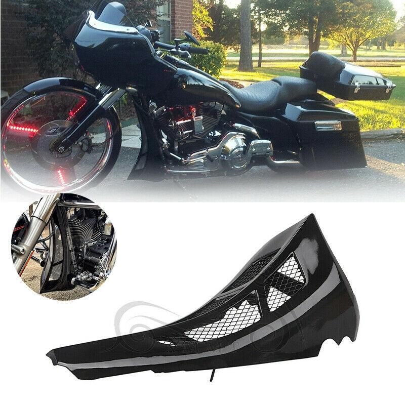 Black ABS Chin Spoiler Scoop Fit For Harley Touring Street Road Glide FLHX FLTRX - Moto Life Products