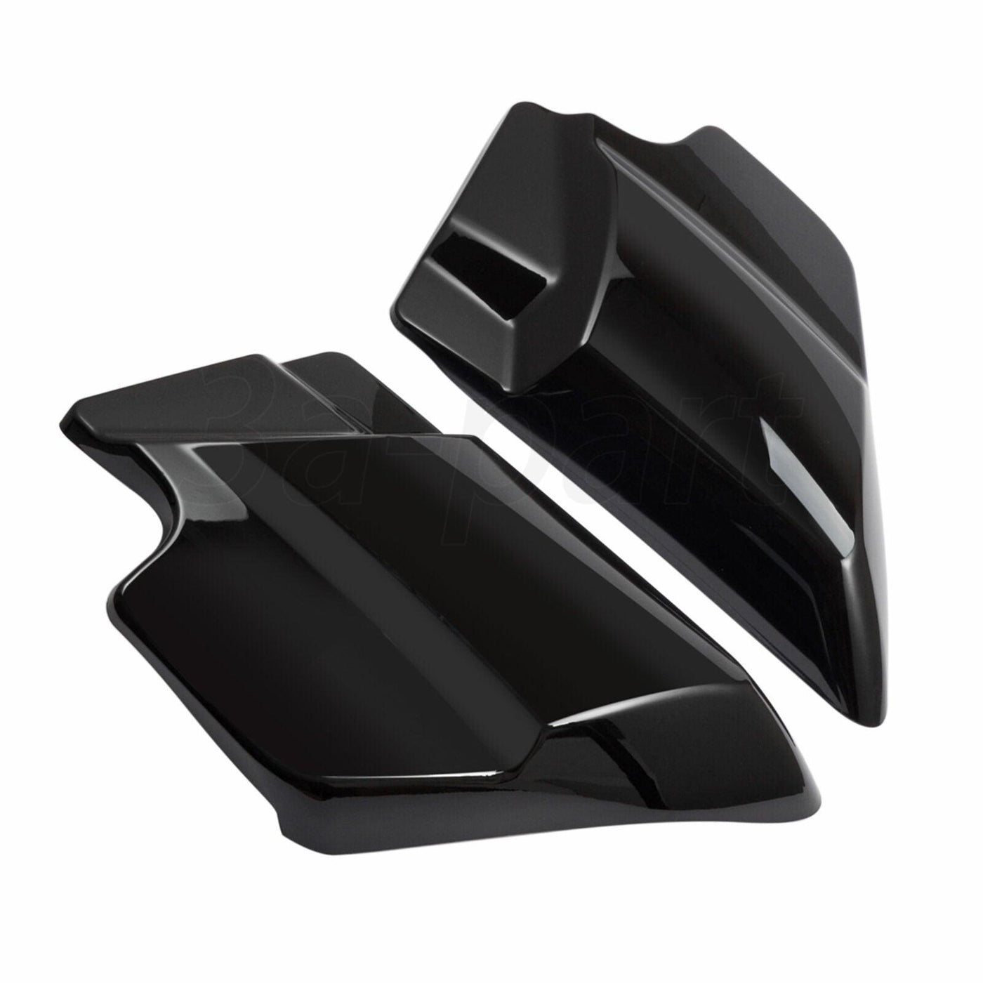 Black Stretched Left Right Side Covers Panel Fit for Harley Touring 2009-2022 - Moto Life Products