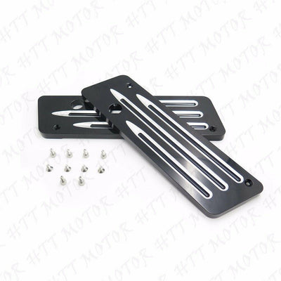 Machine Deep CNC Cut Saddlebag Latch Cover For 93-13 Harley Touring FLH FLT - Moto Life Products