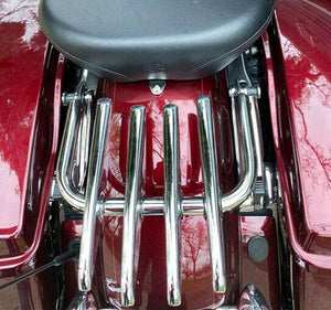 Chrome Detachable Stealth Luggage Rack For 09-21 Harley Touring Road King Glide - Moto Life Products