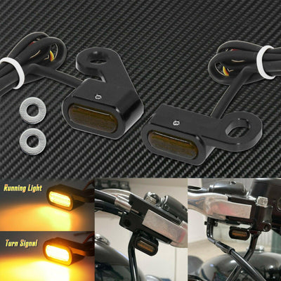 Mini LED Turn Signal Indicators Clutch Bar Running Light Fit For Sportster 04-21 - Moto Life Products