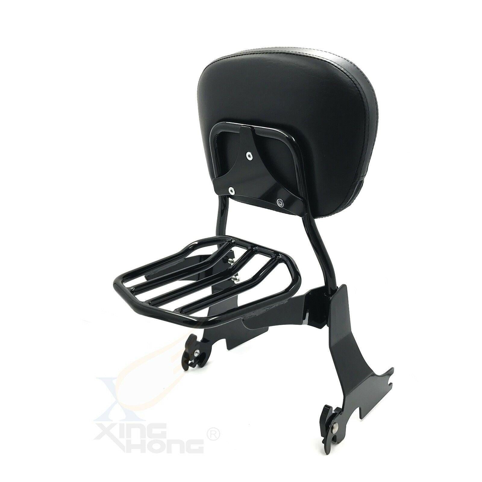 Low Sissy Bar Backrest & Luggage Rack For Harley Sportster XL 883 1200 ...