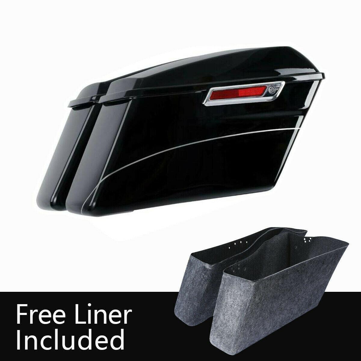 Hard Saddlebags Saddle Bags Fit For Harley Touring Electra Road Glide 2014-2022 - Moto Life Products