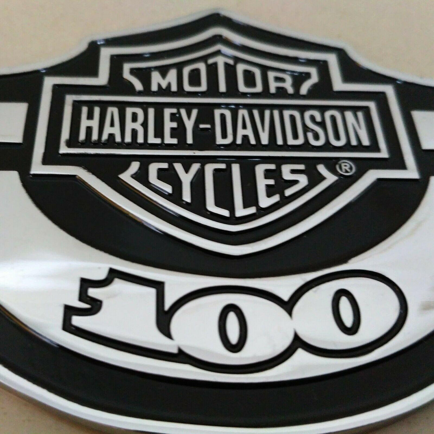 3D Metal 100th Anniversary Emblem/Badge For Harley Davidson Tank / Body - Moto Life Products