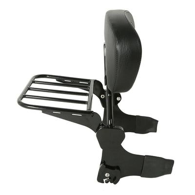 Detachable Backrest Sissy Bar & Luggage Rack Fit For Harley Touring Models 97-08 - Moto Life Products
