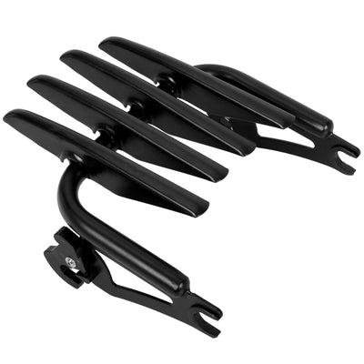 Black Detachable Stealth Luggage Rack For Harley Touring Road King 09-21 - Moto Life Products