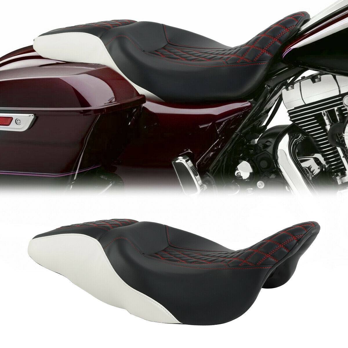 Rider Passenger Seat Fit For Harley Touring Street Tri Glide Road King 2009-2022 - Moto Life Products