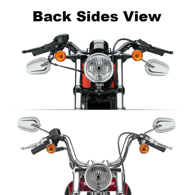Rear View Mirrors Fit For Harley Davidson Touring Road King Electra Glide New - Moto Life Products