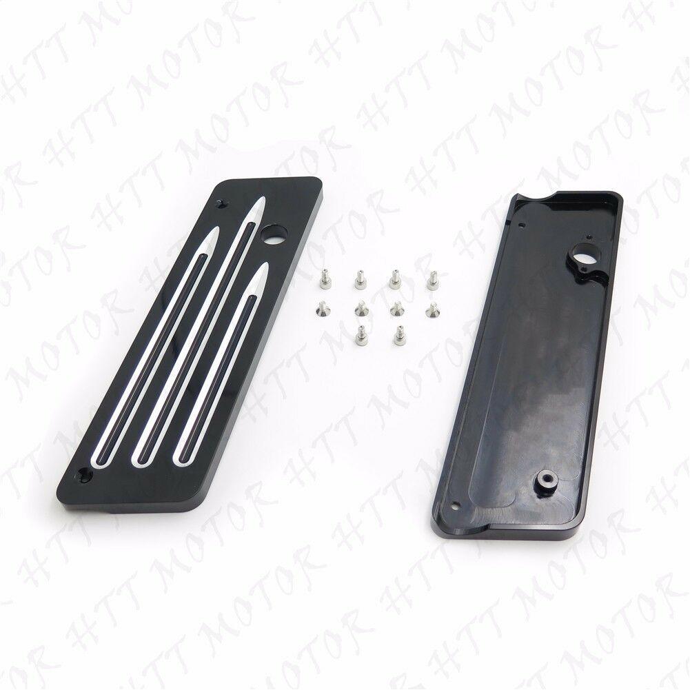 Machine Deep CNC Cut Saddlebag Latch Cover For 93-13 Harley Touring FLH FLT - Moto Life Products