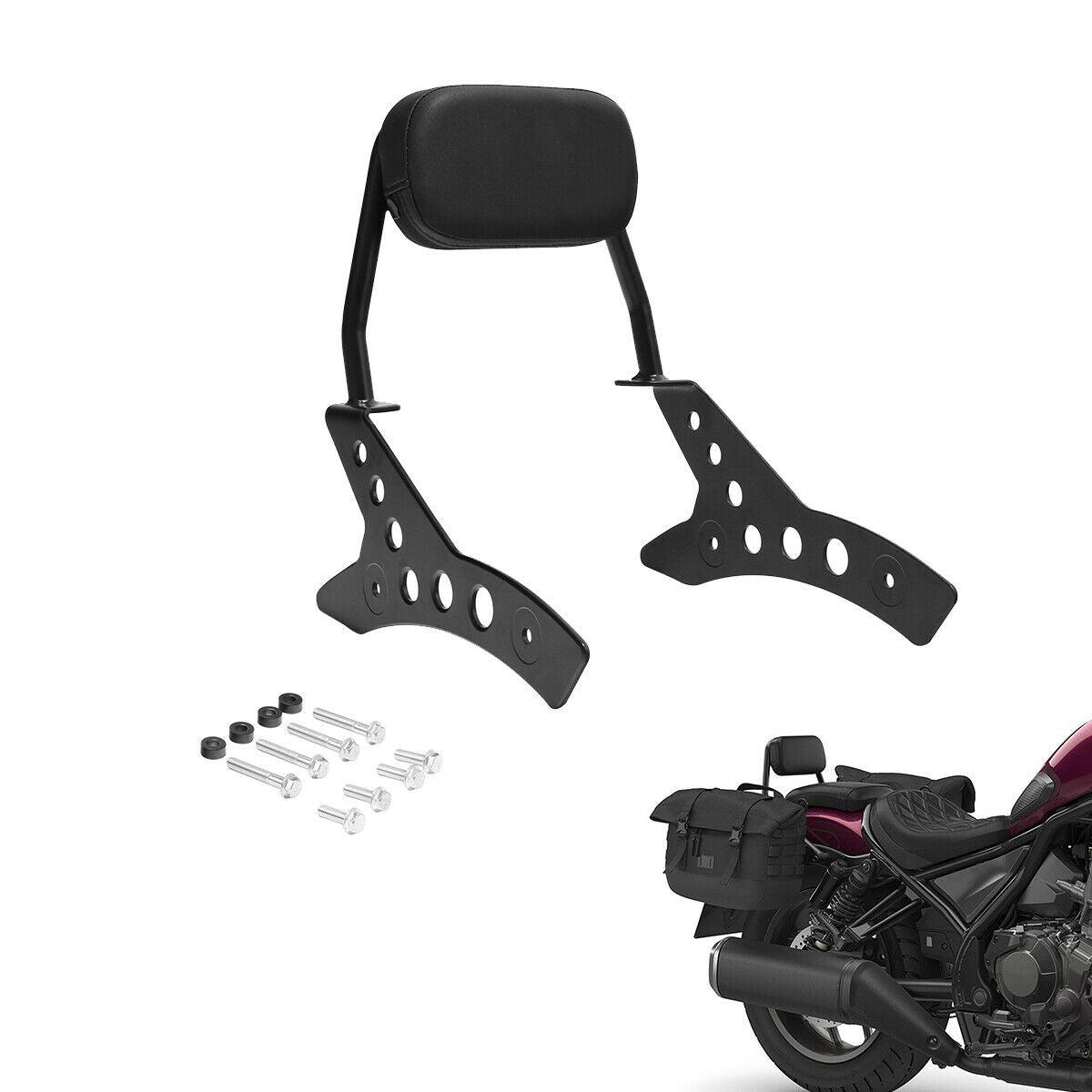 Black Rear Passenger Sissy Bar & Backrest Fit For Honda Rebel CMX1100 21-22 2021 - Moto Life Products