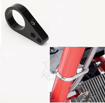 1" 25mm Throttle Clutch Cable Brake Line Clamp For Harley Chopper Bobber - Moto Life Products