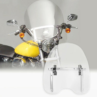 Front Windshield Fit For Harley Softail Sportster XL Dyna 7/8'' 22mm Handlebar - Moto Life Products