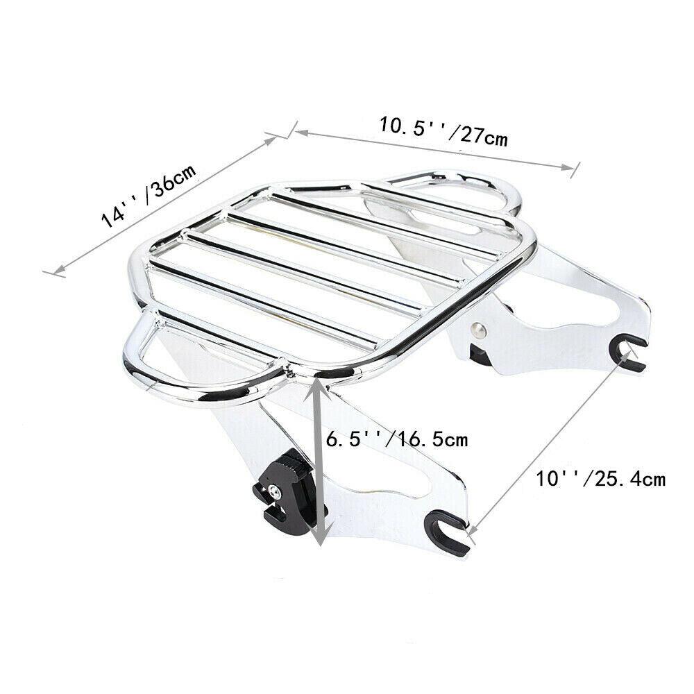 Detachable Two-Up Luggage Rack For Harley Touring Road King Street Glide 09-20 - Moto Life Products