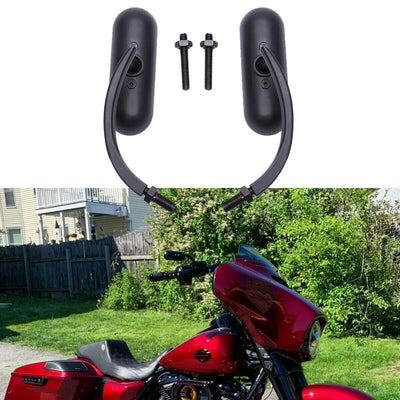 Motorcycle Mini Oval Rear View Mirrors For Harley Davidson Street Glide Special - Moto Life Products