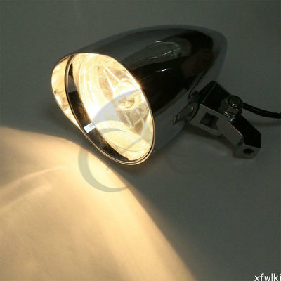 Chrome Motor Headlight Fit For Harley Cruiser Chopper Cafe Racer Bobber Custom - Moto Life Products
