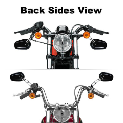 Rear View Mirror Black For Harley Dyna Fat Boy Softail XL Road King Street Glide - Moto Life Products